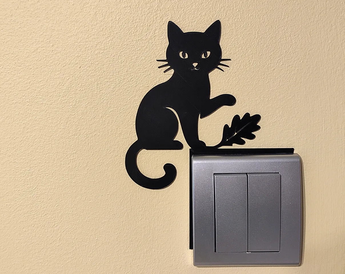 Cat Light Switch 3d model