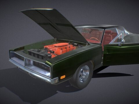 Dodge Charger 1969 3d model