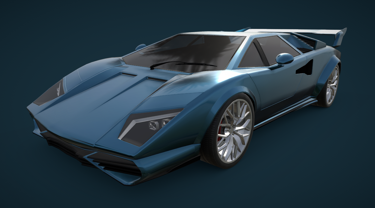 Generic Supercar "Cheetah" 3d model