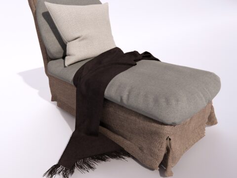 IKEA Ektorp Chaise Lounge Sofa 3d model