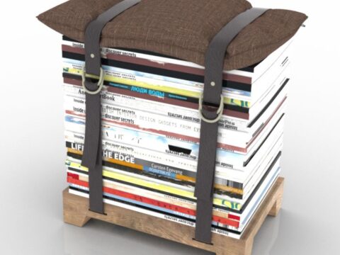 Journal Chair Decoration 3d model