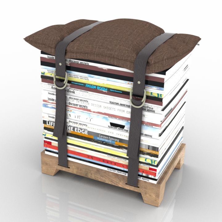 Journal Chair Decoration 3d model