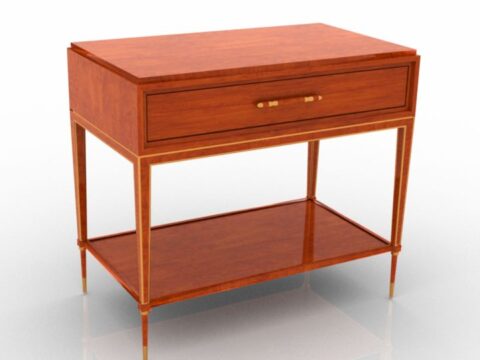 Marge Carson MLB12-2 Malibu Nightstand 3d model