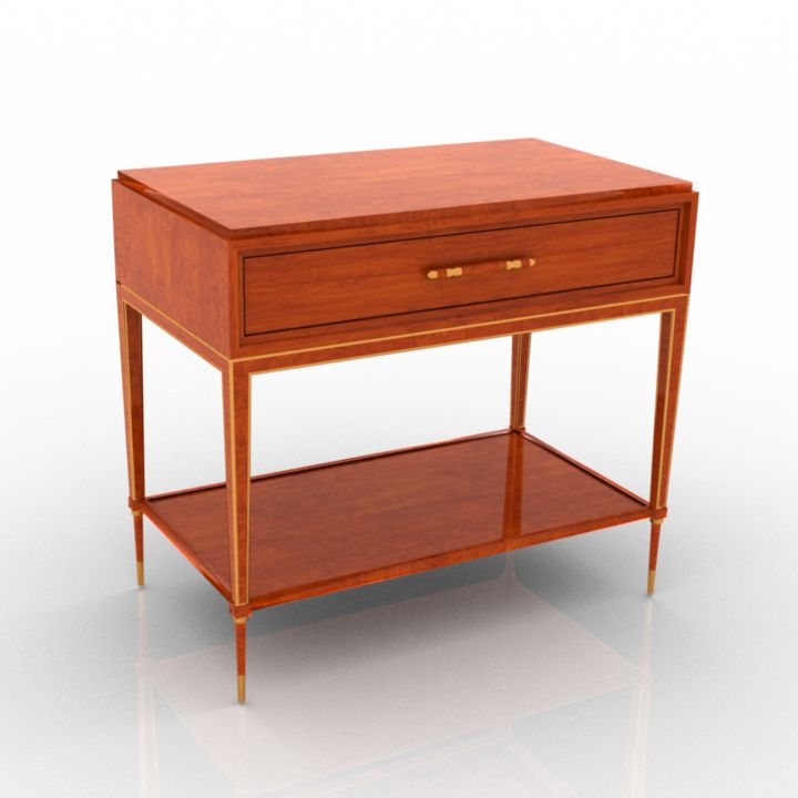 Marge Carson MLB12-2 Malibu Nightstand 3d model