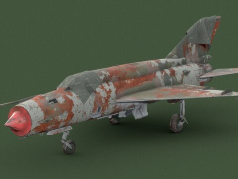 MiG-21 Abandoned 3d model