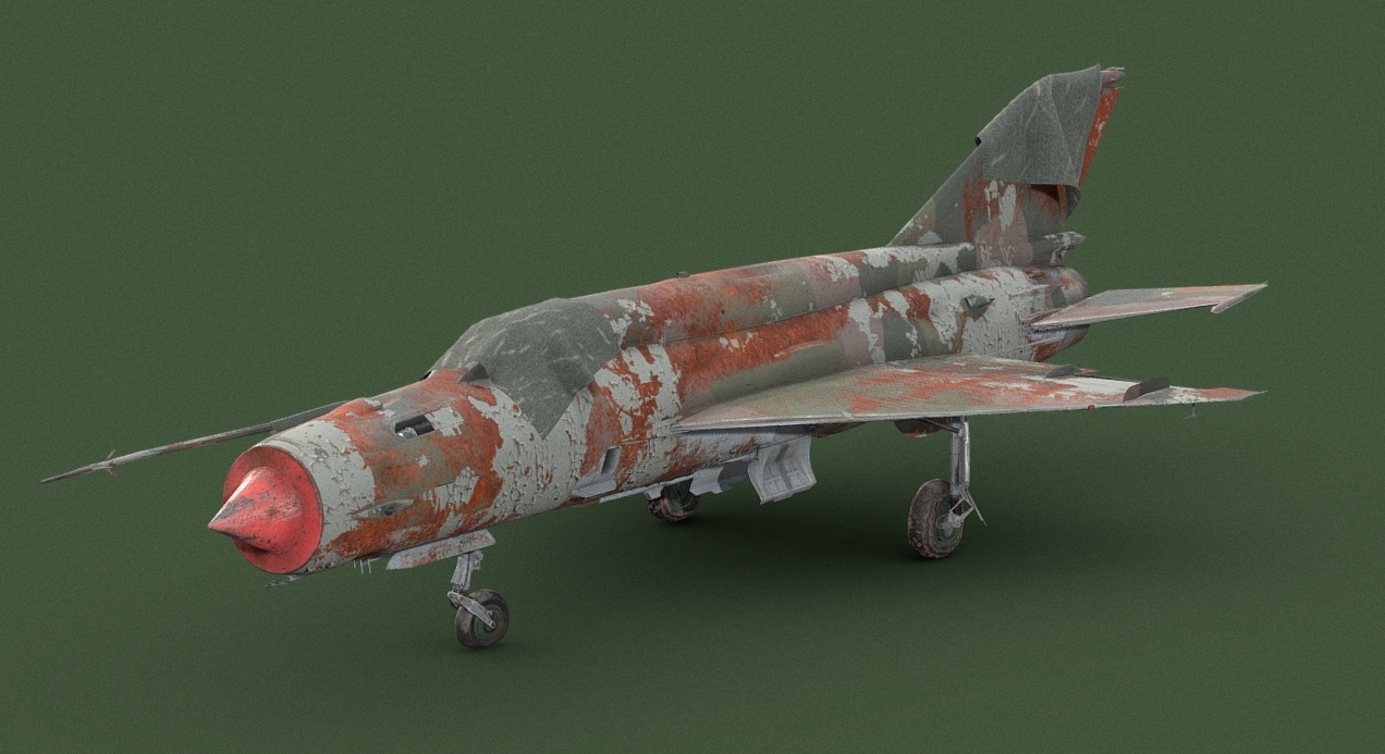 MiG-21 Abandoned 3d model