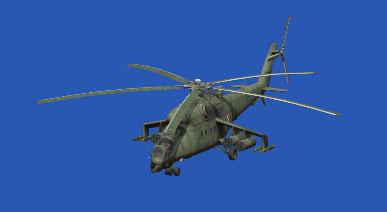 Mil Mi-24V Hind 3d model