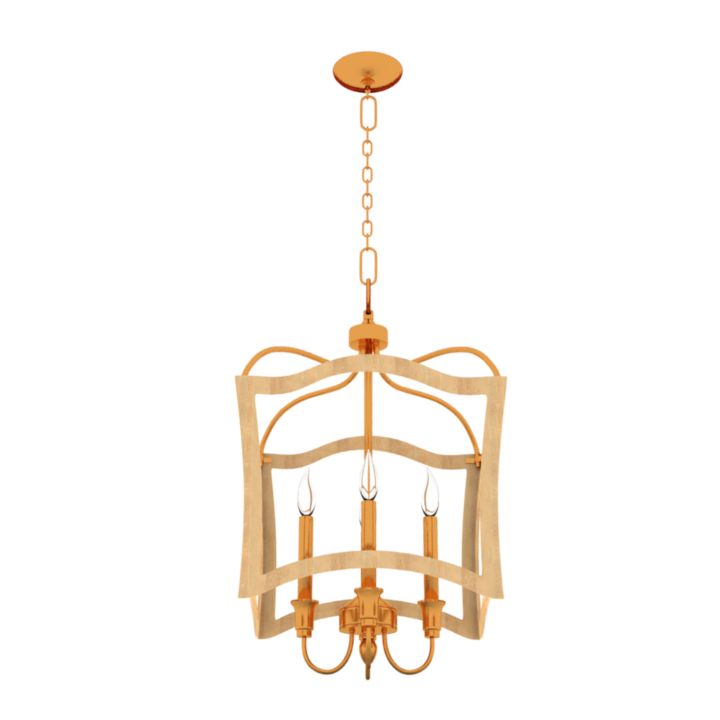 Milan Four Light Pendant Chandelier 3d model