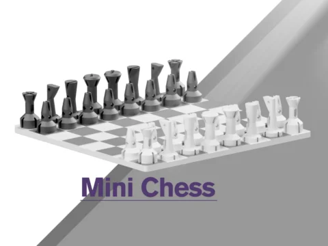 Mini Chess Set 3d model