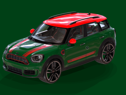 Mini Countryman JCW 3d model