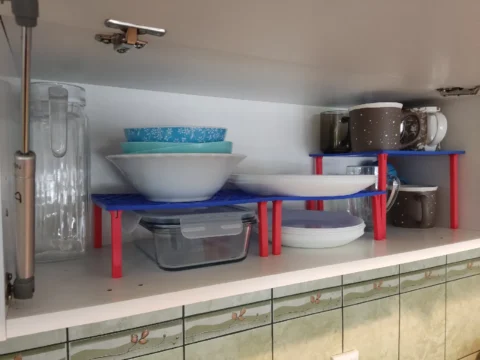 Modular Cabinet Shelf – Strong Separate Parts 3d model