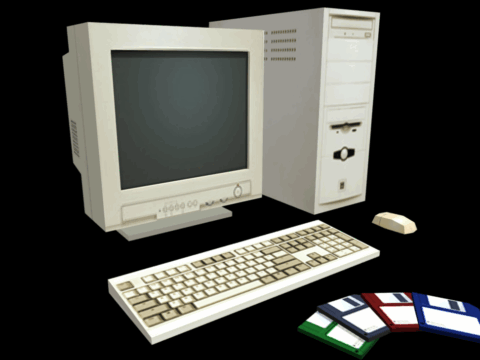 PSX Retro Computer 3d model