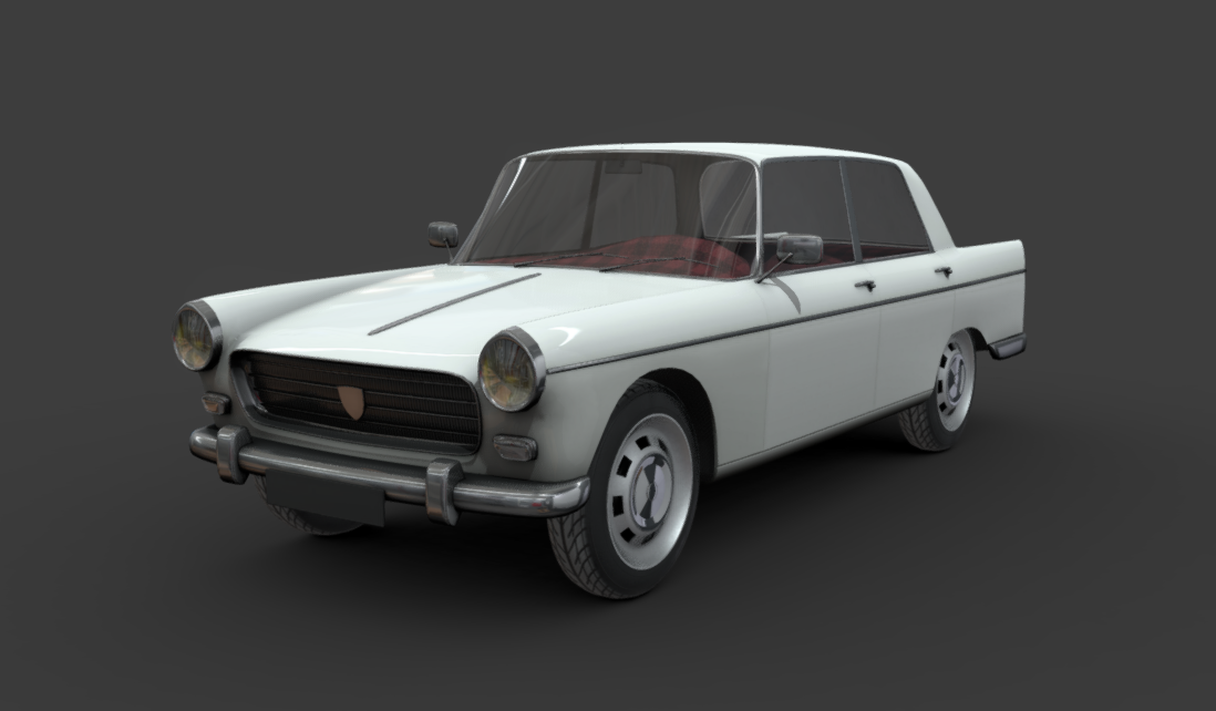 Peugeot 404 3d model