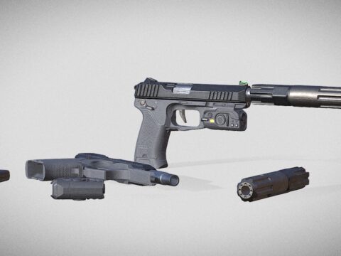 Pistol Concept 3d model