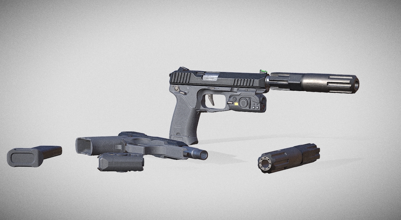 Pistol Concept 3d model