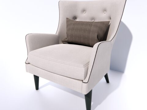 Pottery Barn MANNING UPHOLSTERED ARMCHAIR 3d model
