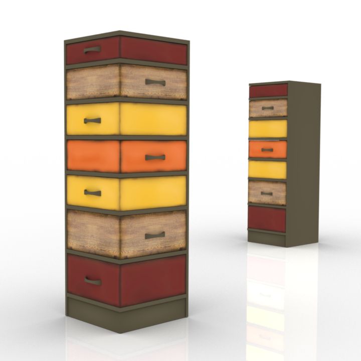 SEMAINIER DOMINO Commodes 3d model