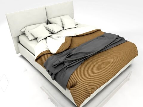 SMA Mobili Naomi Bed 3d model