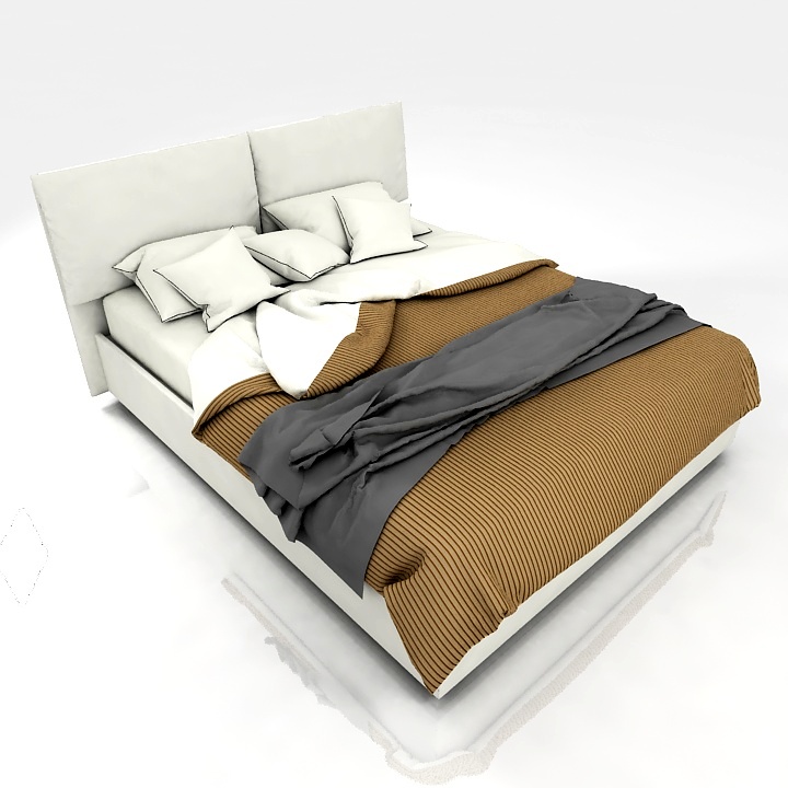 SMA Mobili Naomi Bed 3d model