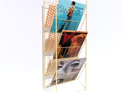 URBAN OUTFITTERS Corner Store Vinyl Record Rack 3d model