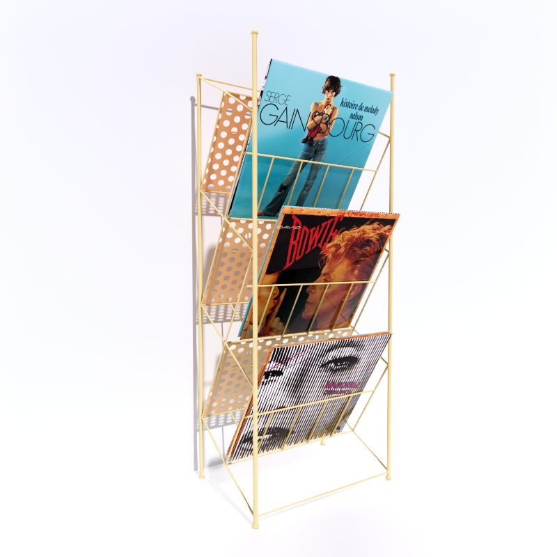 URBAN OUTFITTERS Corner Store Vinyl Record Rack 3d model