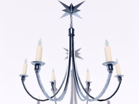 Visual Comfort Studio Venetian 6 Light Chandelier 3d model
