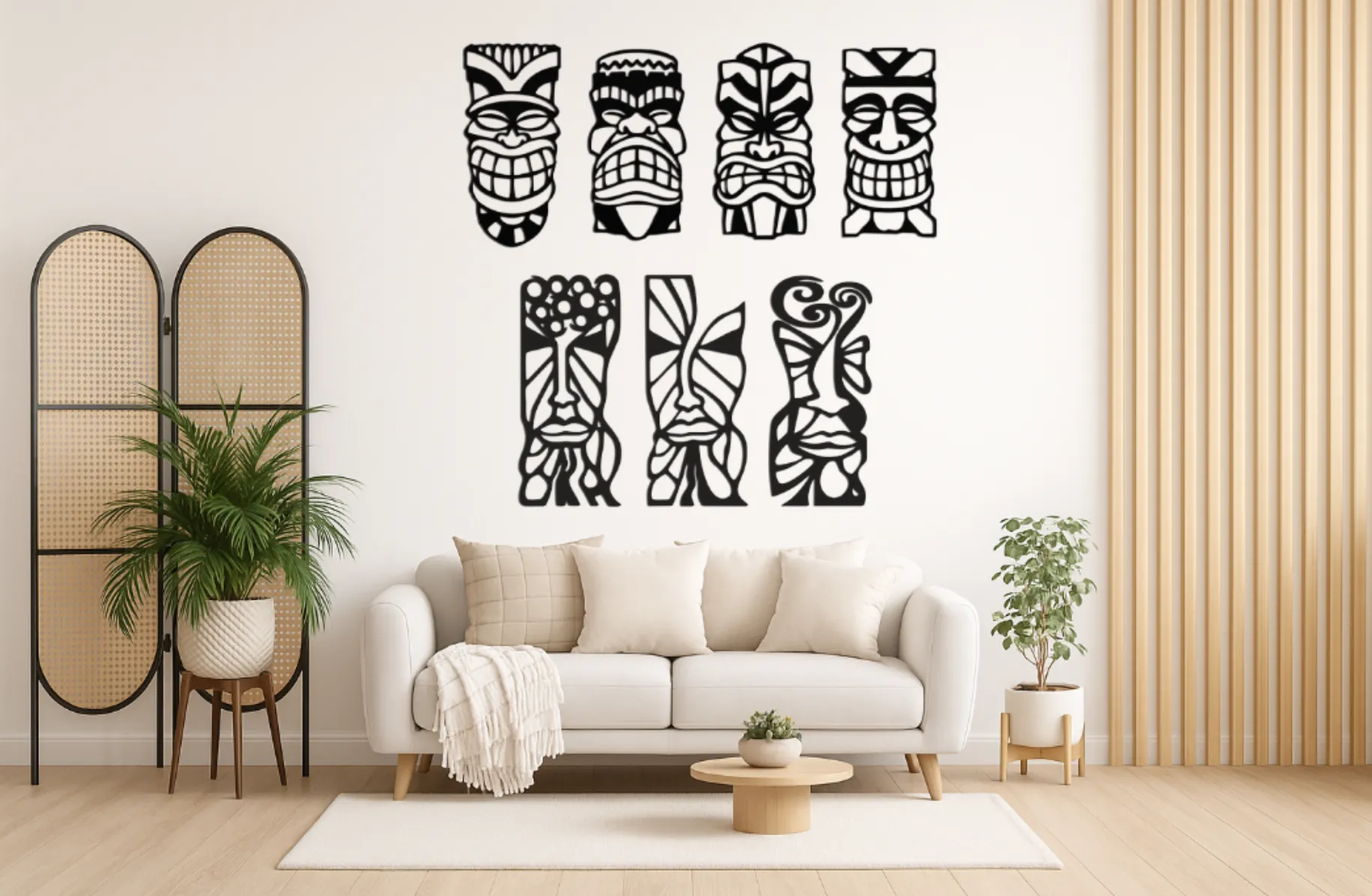 WallArt Tiki Art Tiki Mask 3d model