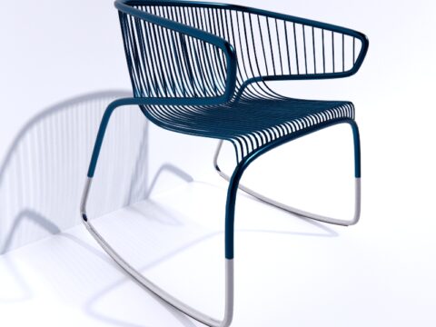 Whale Chair Mini Rocking Design Maxence Couthier 3d model