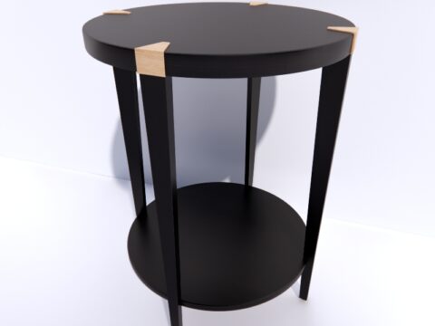 Black and key Ecto-table 3d model