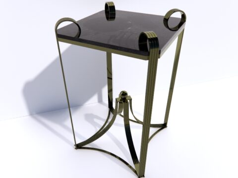 Bronze Side Table 3d model