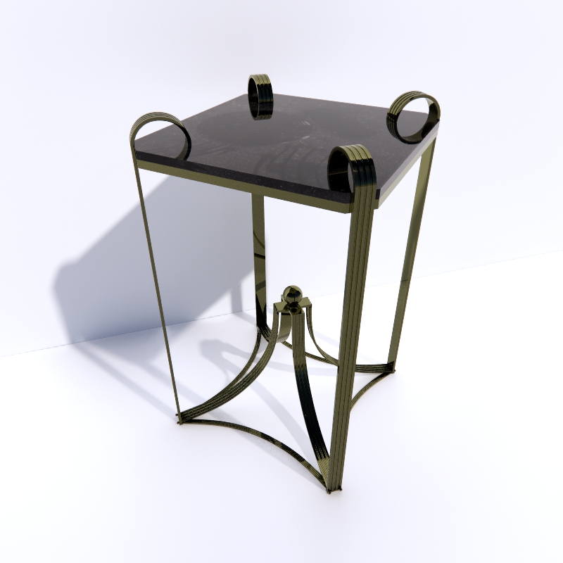 Bronze Side Table 3d model