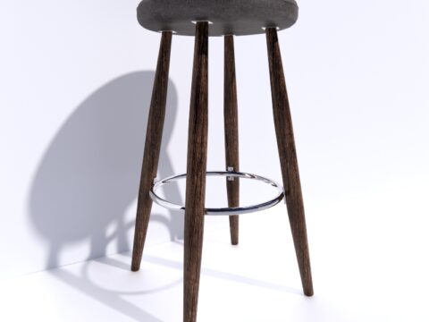 CH56-58 Bar Stool 3d model