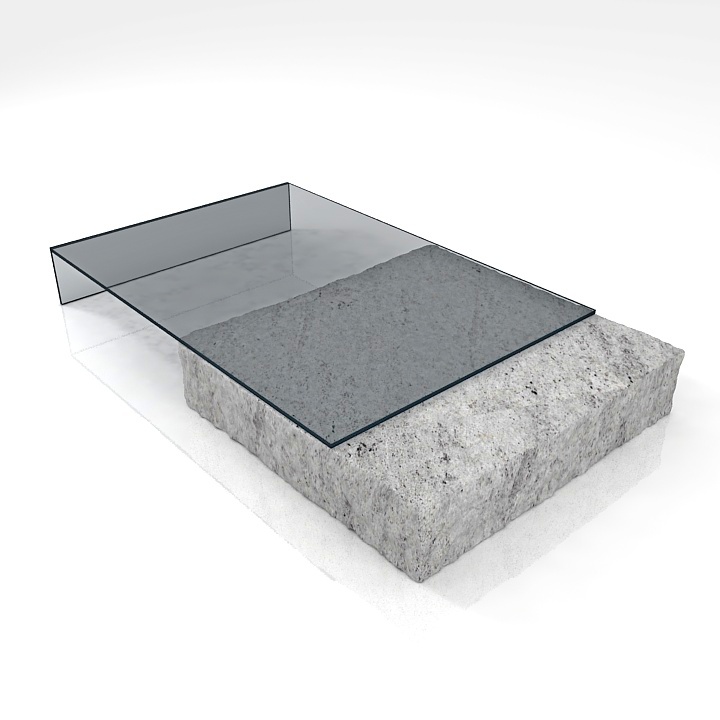 Glass Italia Terraliquida Coffee Table 3d model