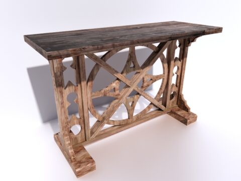 Table Retro Console 3d model