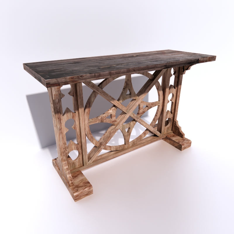 Table Retro Console 3d model