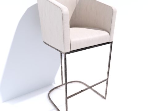 EMERY BARRELBACK BAR CHAIR 3d model