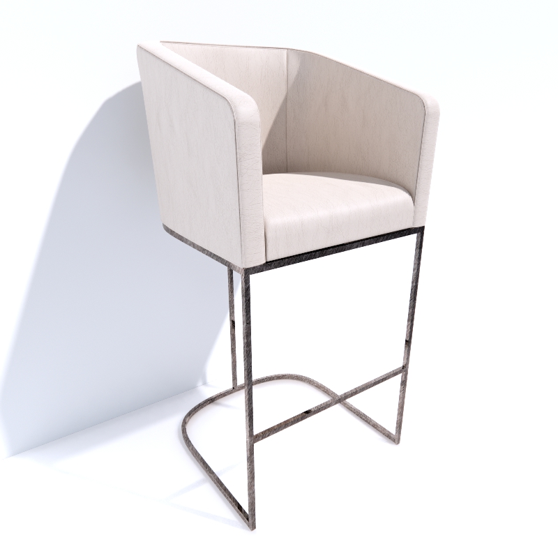 EMERY BARRELBACK BAR CHAIR 3d model