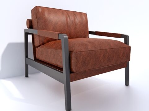 Fendi Casa Kathy Armchair 3d model