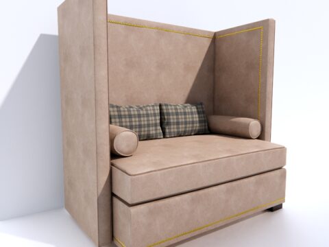 Furman Avanti Sofa Decor Details 3d model