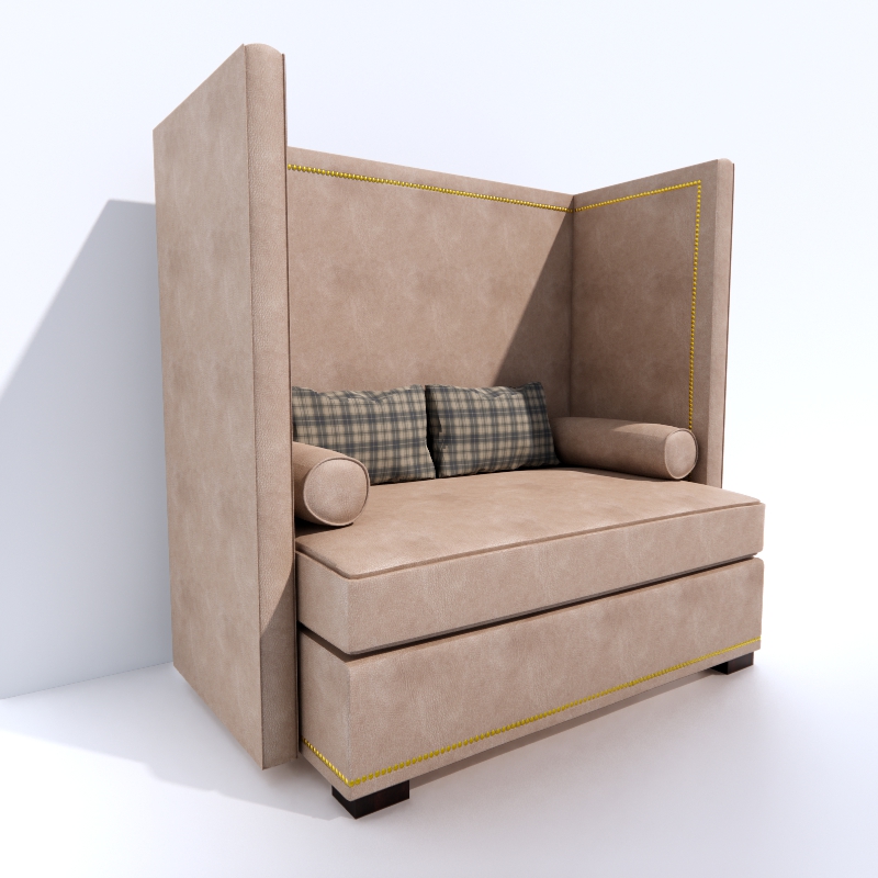 Furman Avanti Sofa Decor Details 3d model