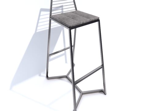 H3 Lineform Bar Chair 3d model