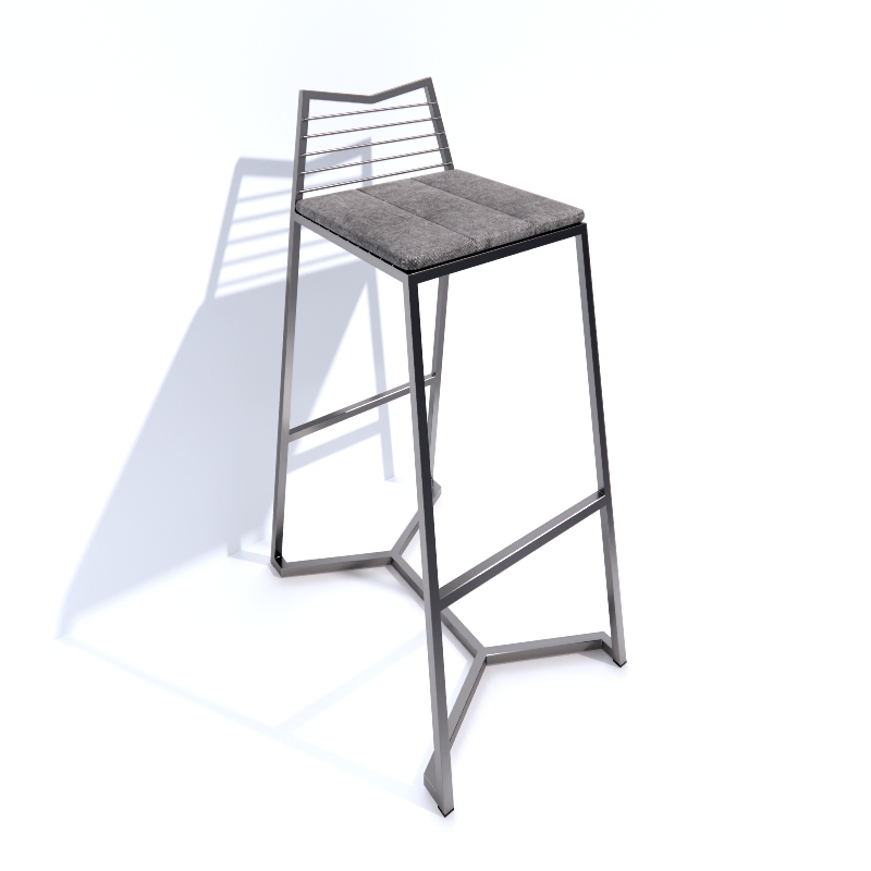 H3 Lineform Bar Chair 3d model