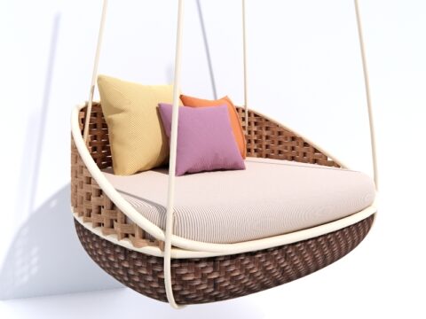 Hanging Chair Dedon Swingrest 3d model
