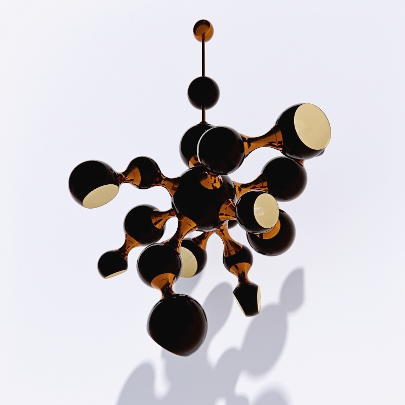 Atomic Suspension Light By Delightfull Chandelier 3d model