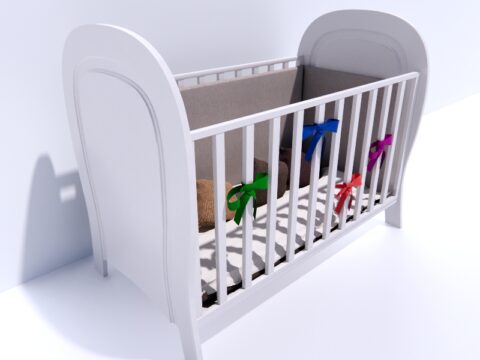 Barselona Design Cuore Bed 3d model