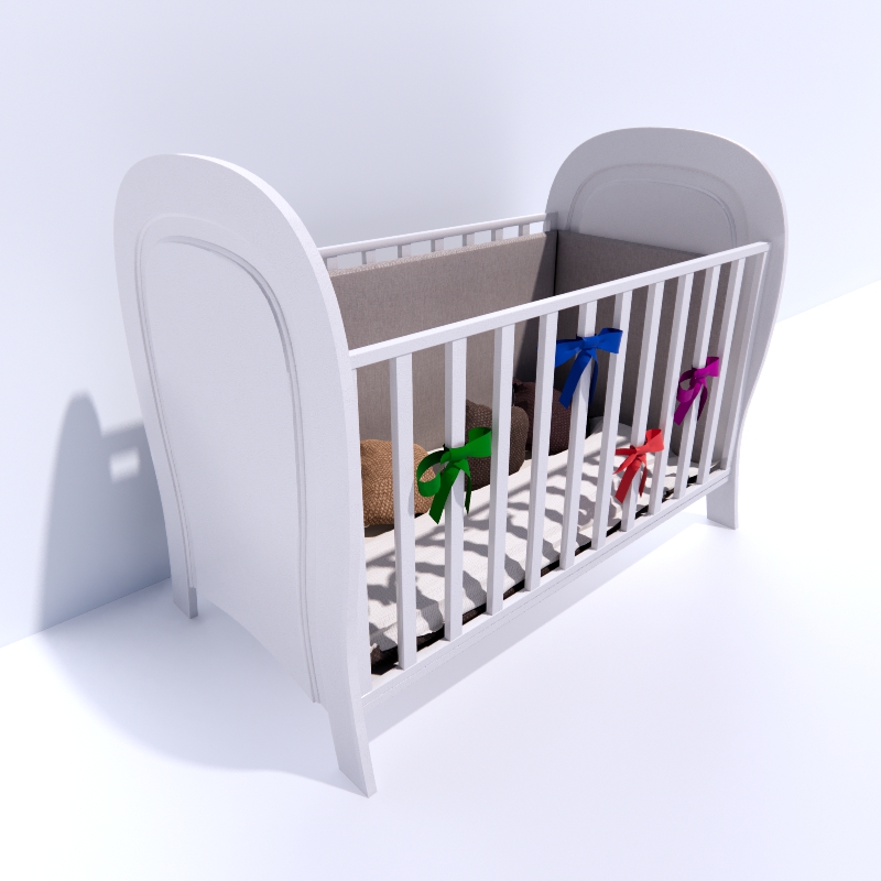 Barselona Design Cuore Bed 3d model