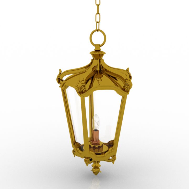 Bastille Vx 3-Light Lantern Lamp 3d model