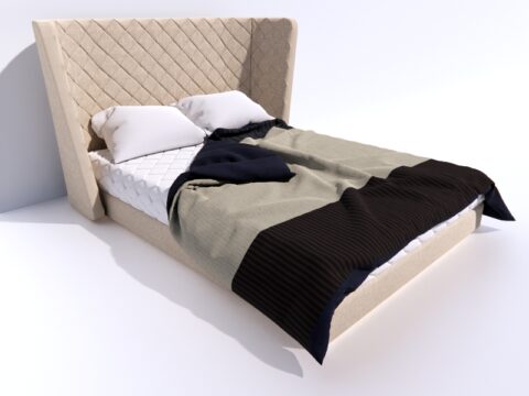 Bed Modern Classic 3d model