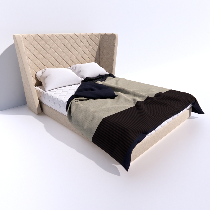 Bed Modern Classic 3d model
