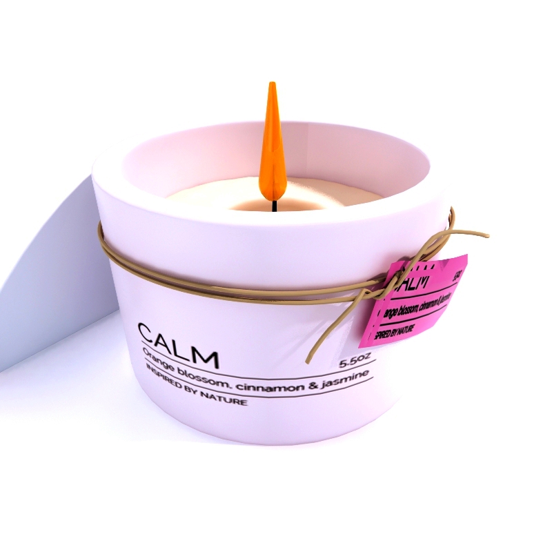 Candle Decor Glass 2 3d model